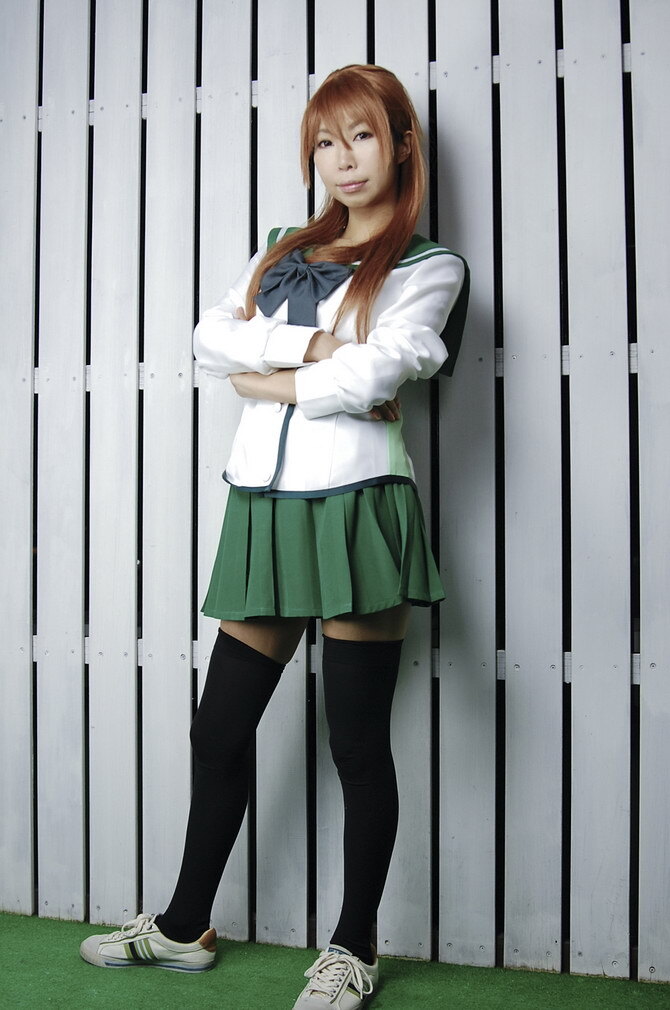 [Cosplay] 2013.04.09  Big boobs Saya Takagi 性感制服诱惑